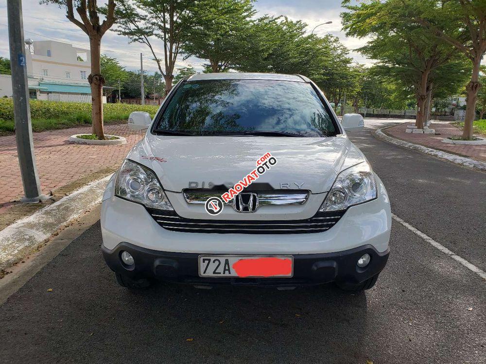 Gia đình bán Honda CR V 2.4AT đời 2009, màu trắng-0