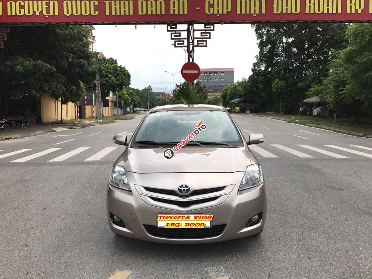Cần bán xe Toyota Vios 1.5G đời 2009, màu vàng cát. Quá mới chất lượng không cưỡng được-0