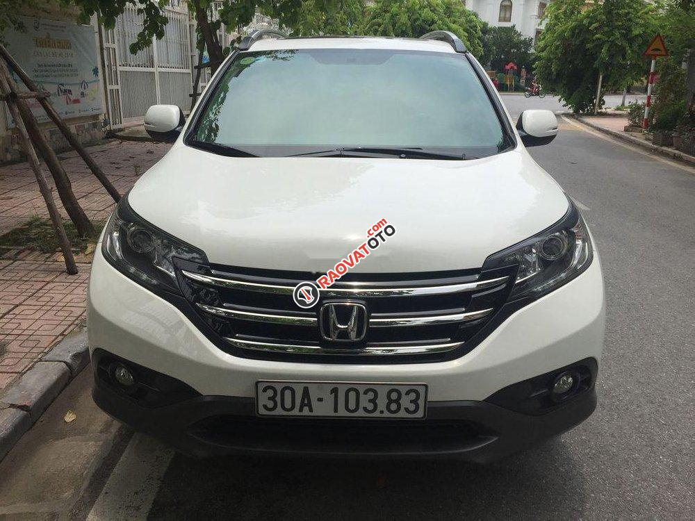 Cần bán Honda CR V 2.4AT đời 2014, màu trắng, xe gia đình-1