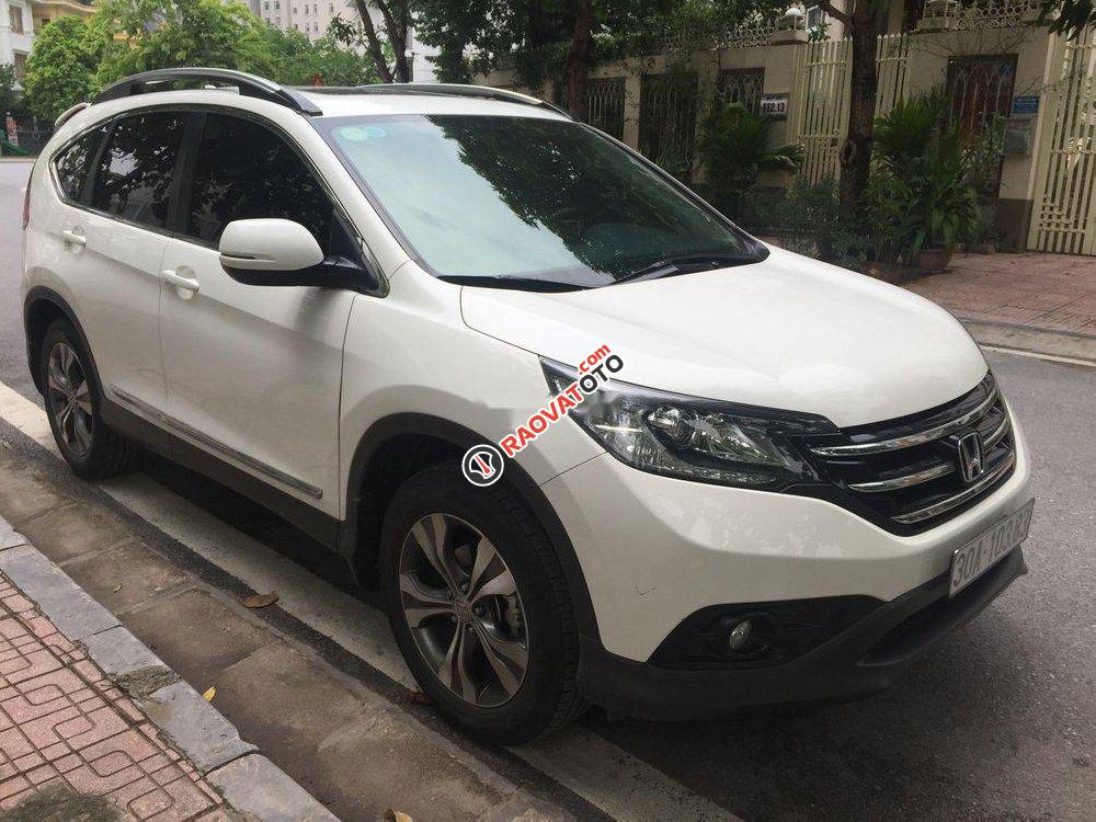 Cần bán Honda CR V 2.4AT đời 2014, màu trắng, xe gia đình-0