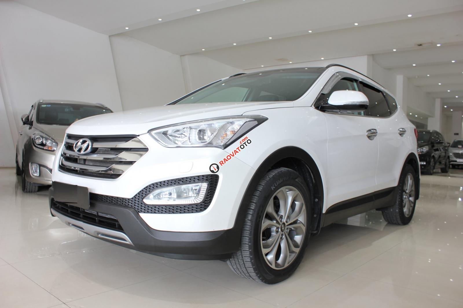 Bán xe Hyundai Santa Fe 4WD 2015, màu trắng, giá 870tr-2