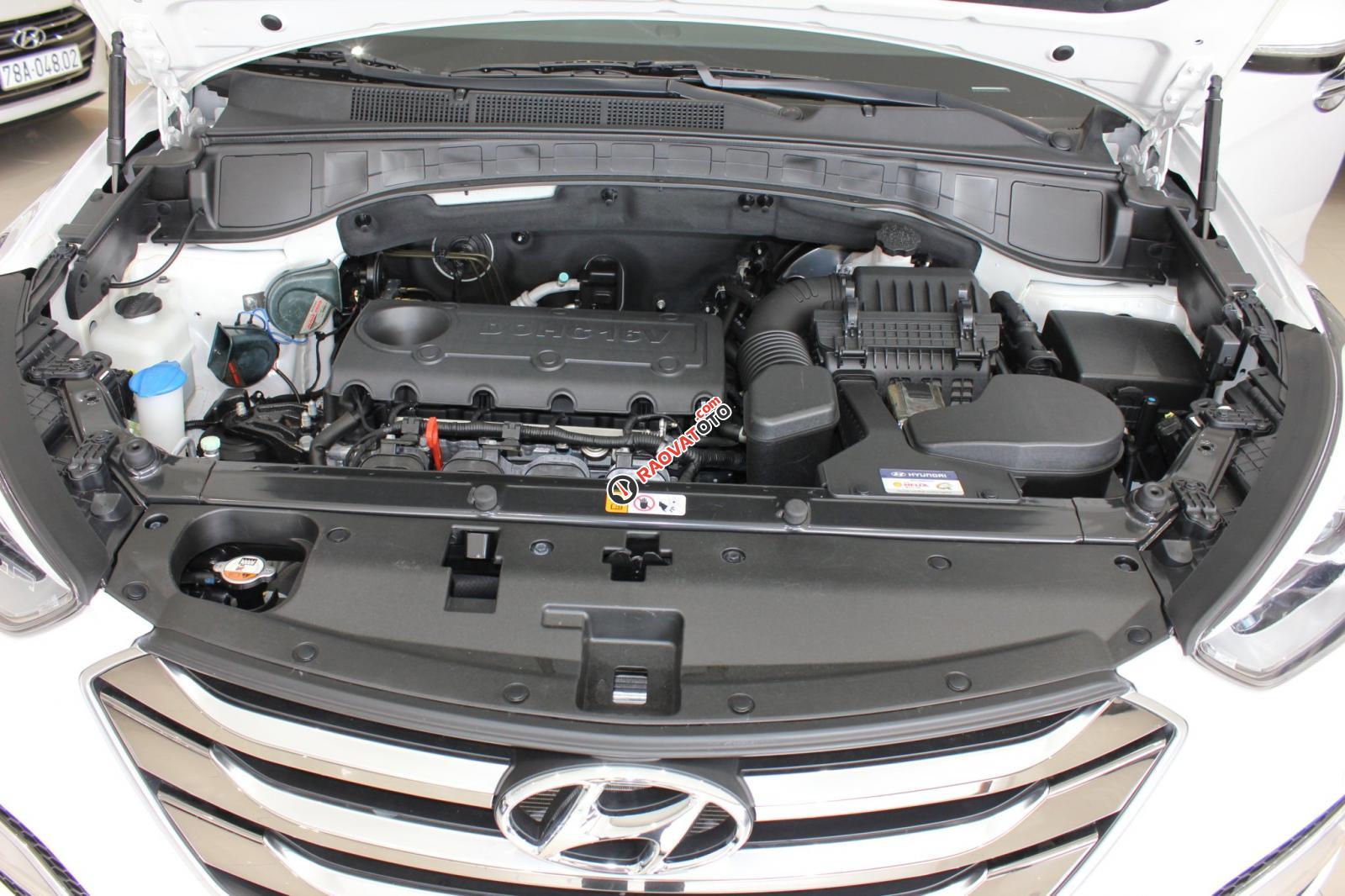 Bán xe Hyundai Santa Fe 4WD 2015, màu trắng, giá 870tr-7