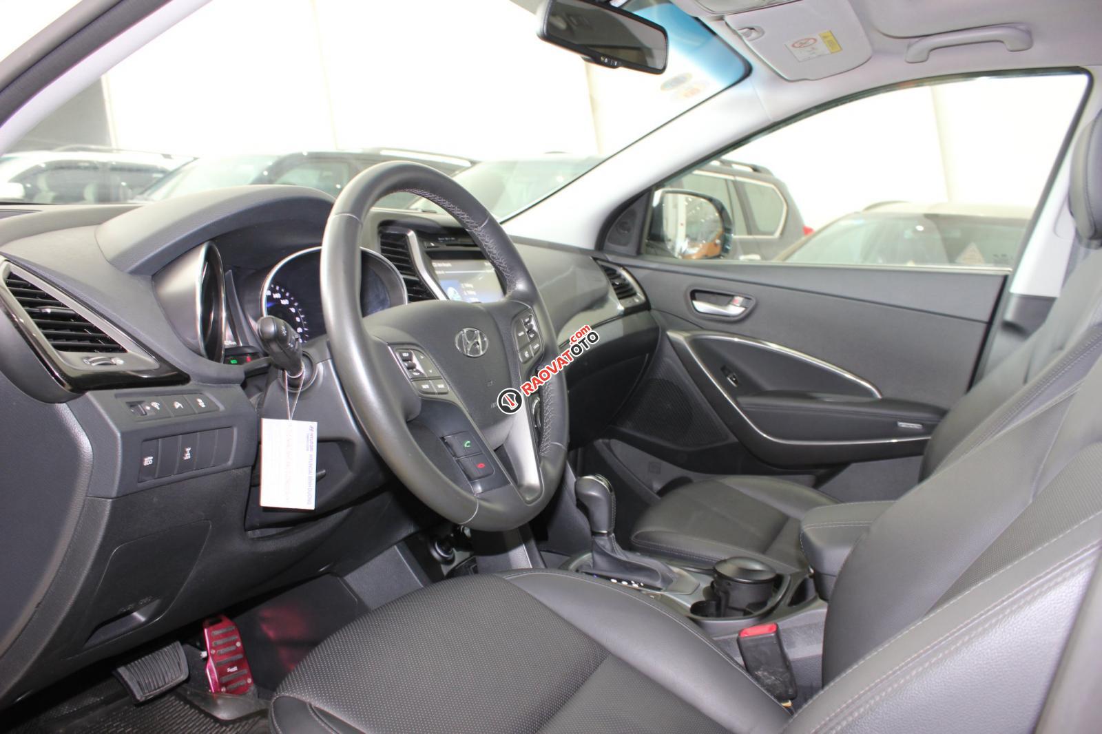 Bán xe Hyundai Santa Fe 4WD 2015, màu trắng, giá 870tr-3