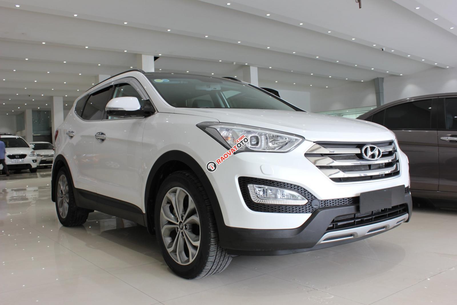 Bán xe Hyundai Santa Fe 4WD 2015, màu trắng, giá 870tr-0