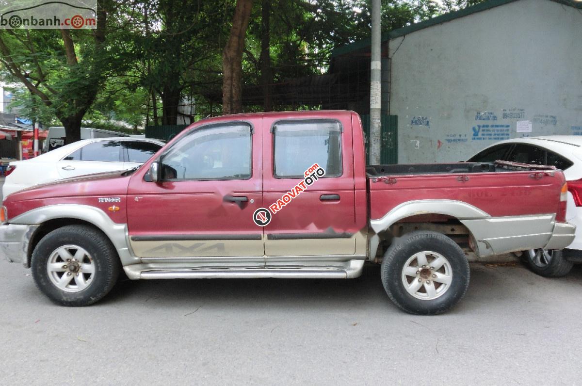 Bán ô tô Ford Ranger XLT đời 2002, màu đỏ-0