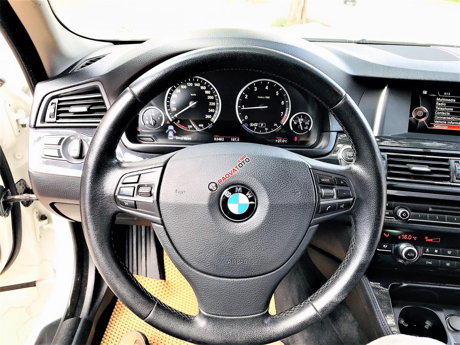 Bán ô tô BMW 5 Series 520i sản xuất năm 2014, màu trắng, xe nhập-7