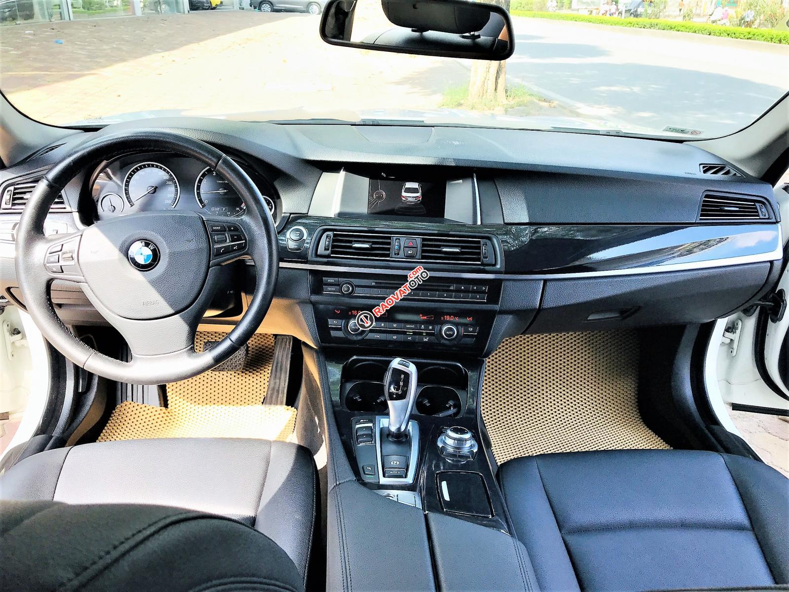 Bán ô tô BMW 5 Series 520i sản xuất năm 2014, màu trắng, xe nhập-9