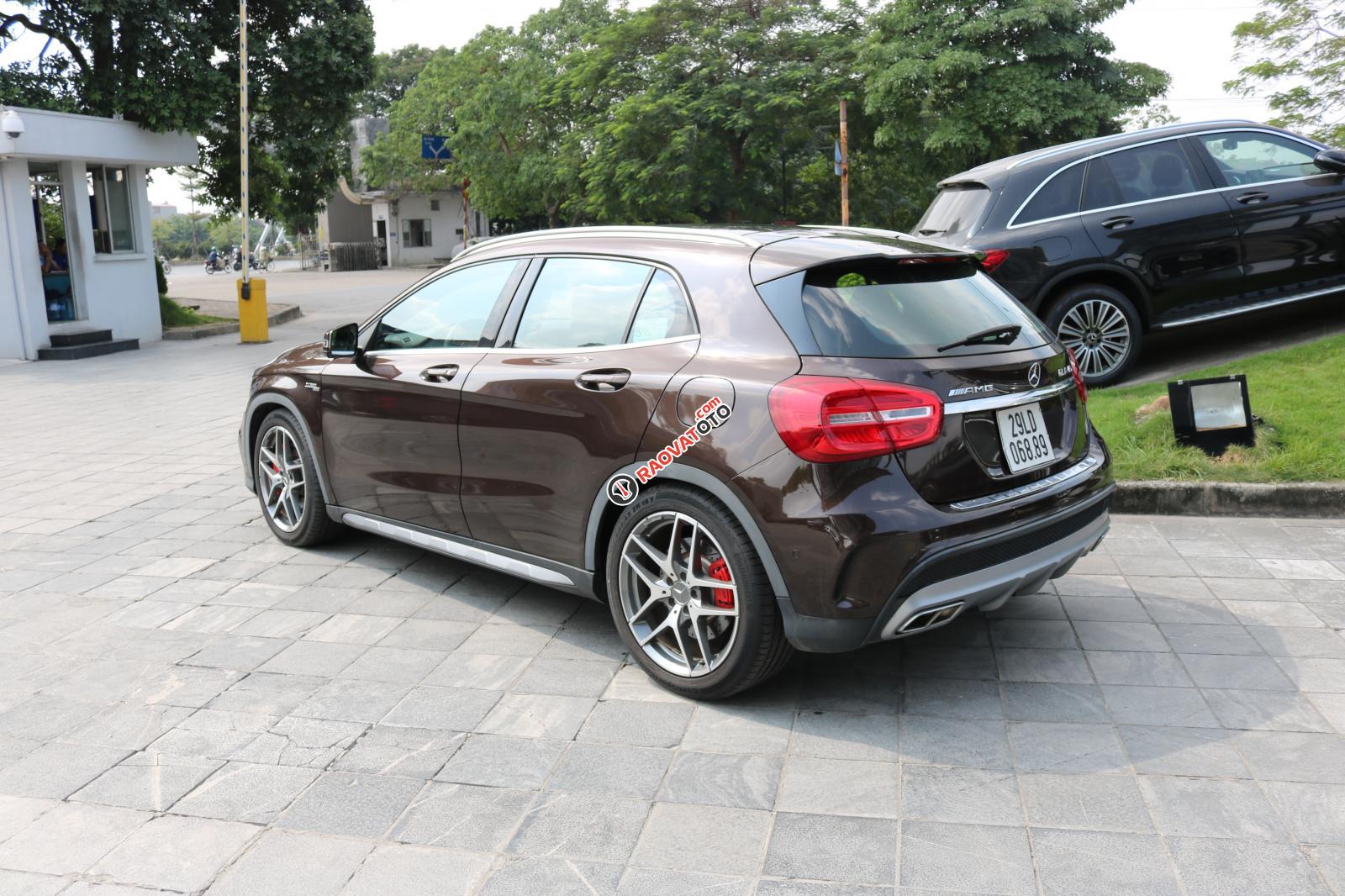 Bán Mercedes GLA45, màu nâu, nhập khẩu, chính hãng 900km, siêu xe AMG 0775138888-5