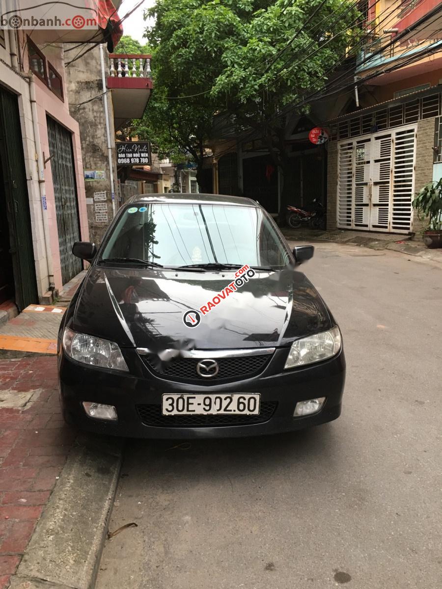 Bán Mazda 323 GLX sản xuất 2003, màu đen, giá tốt-0