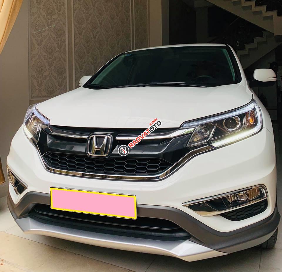 Cần bán xe Honda Crv 2.4 full 2015 AT form mới, màu trắng zin, 5000 km-0