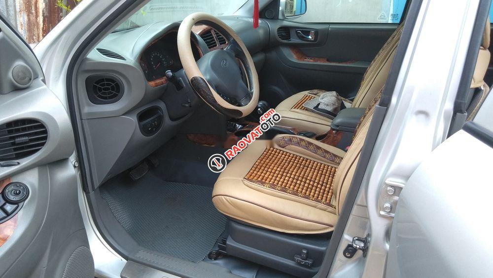 Cần bán lại xe Hyundai Santa Fe Gold năm 2004, màu bạc, đã bảo dưỡng toàn bộ-4