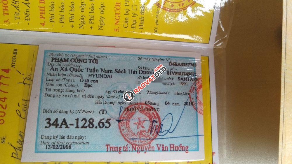 Cần bán lại xe Hyundai Santa Fe Gold năm 2004, màu bạc, đã bảo dưỡng toàn bộ-0