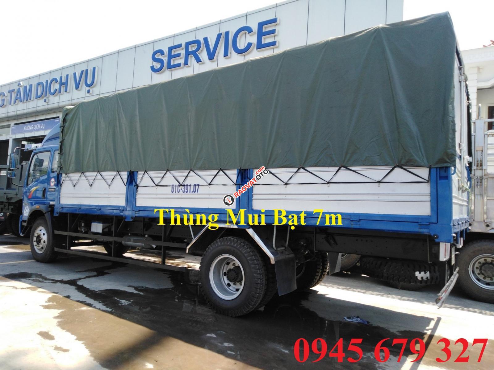 Thanh lý xe tải Howo 8t5 thùng 7m ga cơ, trả góp 190 triệu nhận xe-1