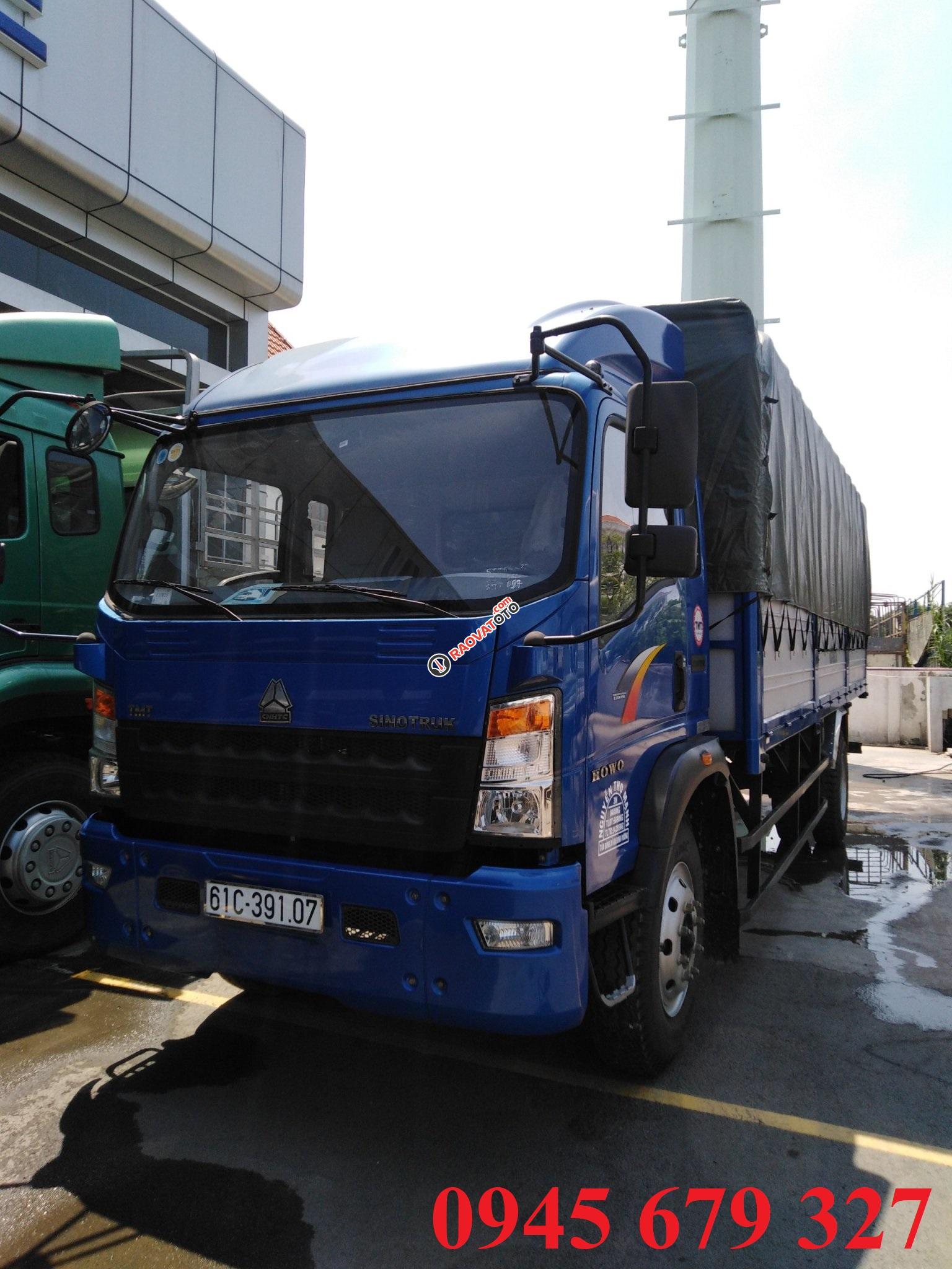 Thanh lý xe tải Howo 8t5 thùng 7m ga cơ, trả góp 190 triệu nhận xe-3