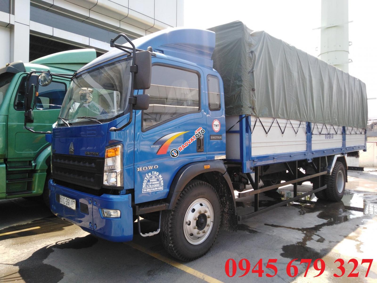 Thanh lý xe tải Howo 8t5 thùng 7m ga cơ, trả góp 190 triệu nhận xe-2