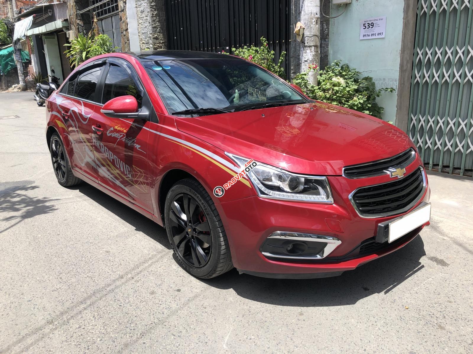 Cần bán xe Chevrolet Cruze LTZ 2018 màu đỏ mâm đen, BSTP-1