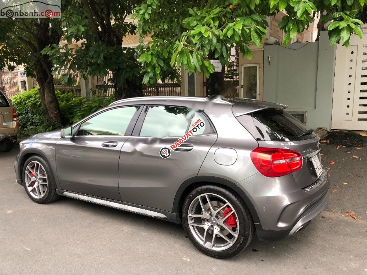 Bán xe Mercedes GLA 45 AMG 4Matic sản xuất 2014, màu xám, nhập khẩu  -0