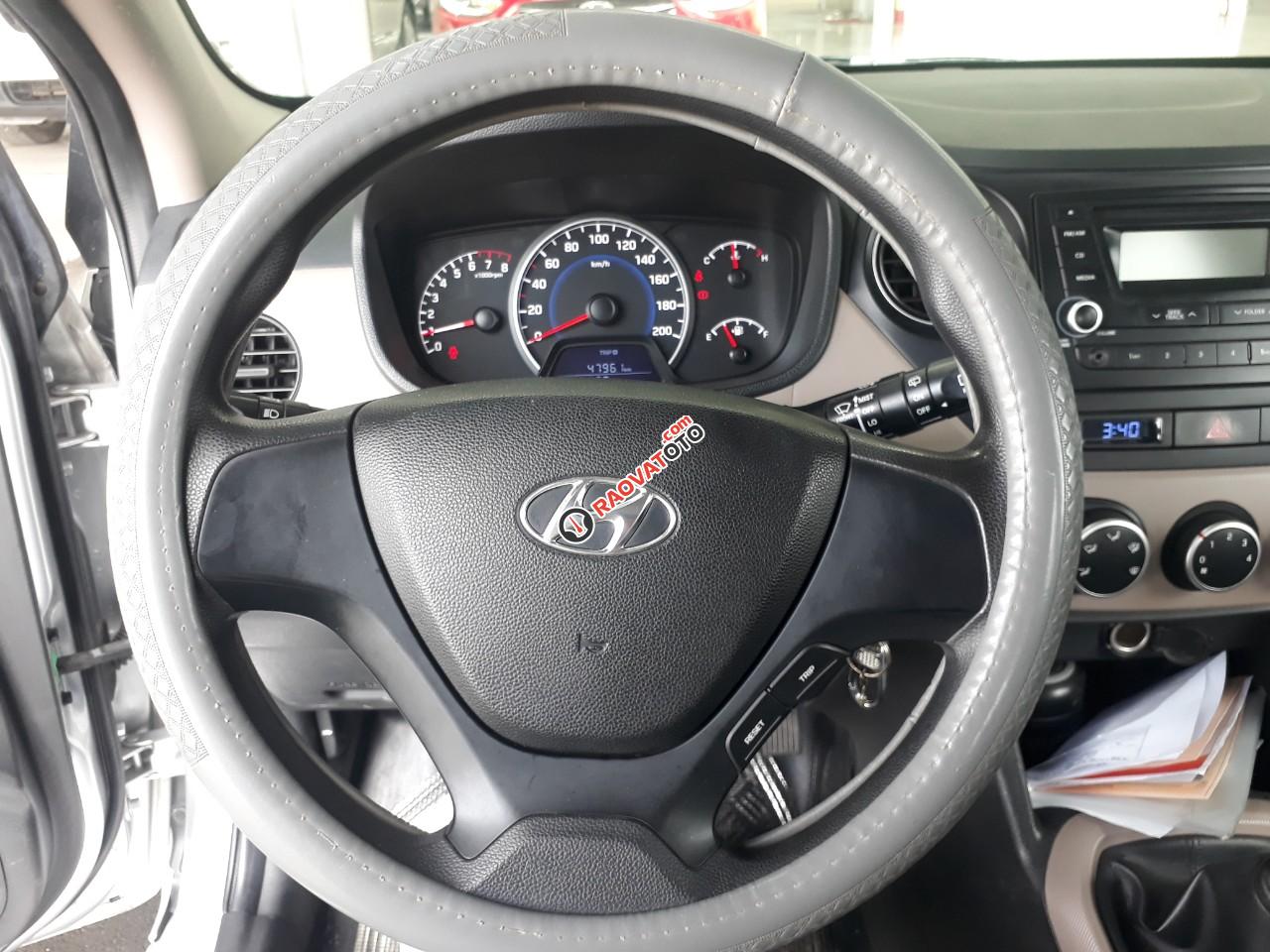 Bán Hyundai Grand i10 HB 1.0MT base màu bạc, số sàn, sản xuất 2017, biển Đồng Nai 1 chủ-6