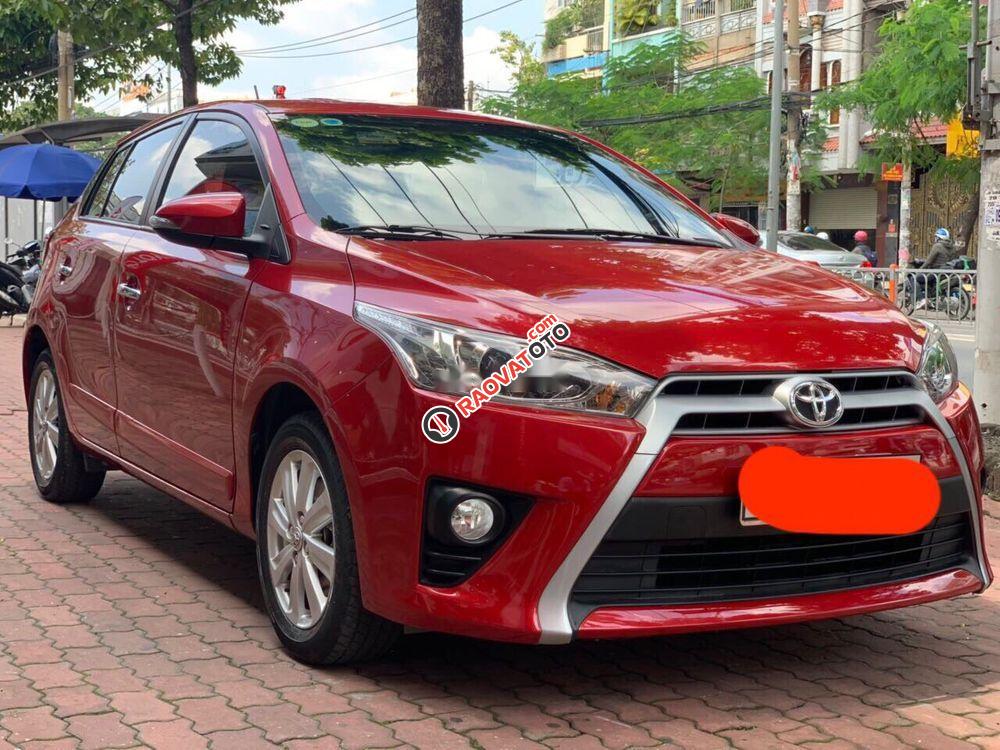 Cần bán gấp Toyota Yaris 1.3AT đời 2014, màu đỏ, nhập khẩu-0