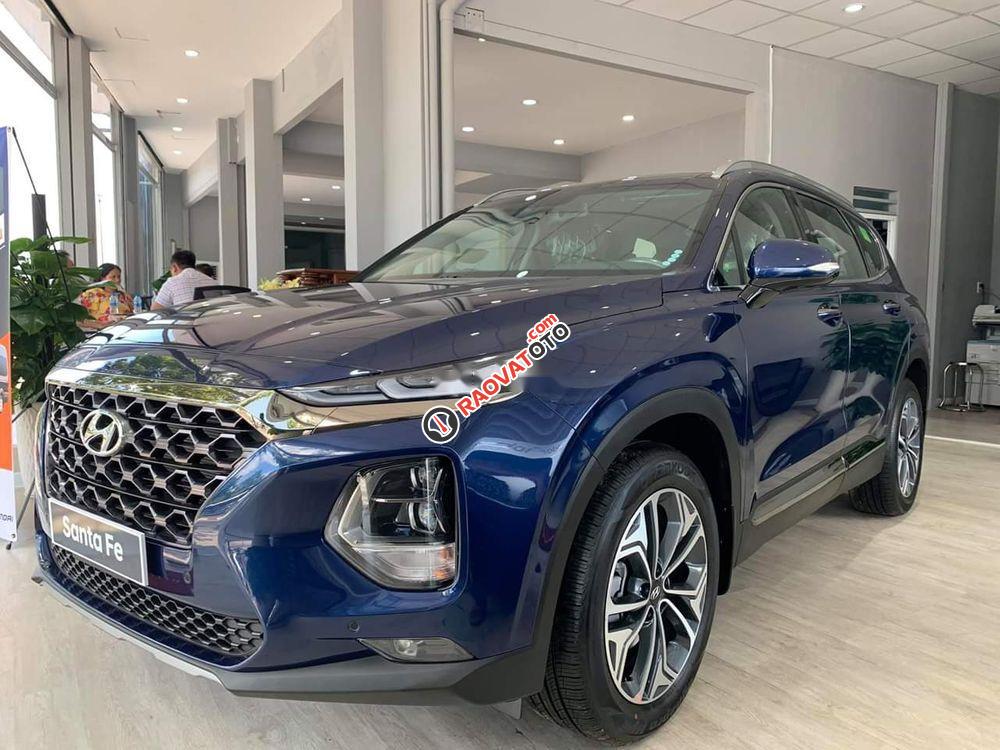 Bán xe Hyundai Santa Fe đời 2019, màu xanh lam-4
