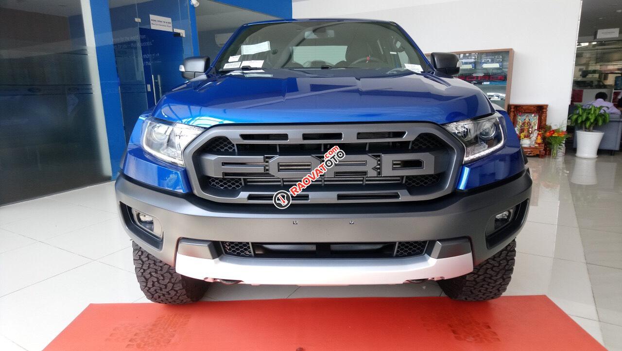 Bán Ford Ranger Raptor đời 2019, màu xanh lam, nhập khẩu-0