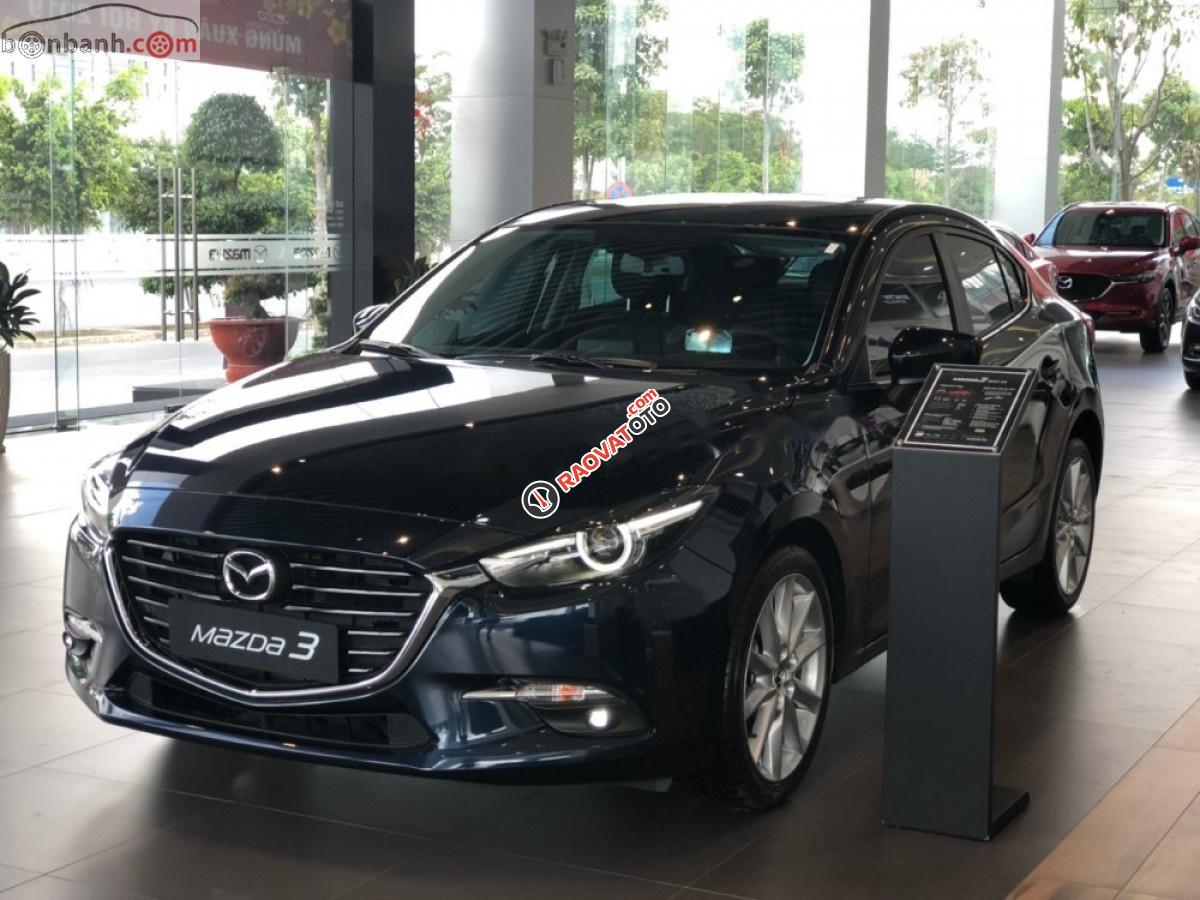 Bán Mazda 3 Luxury năm sản xuất 2019, màu xanh lam-3