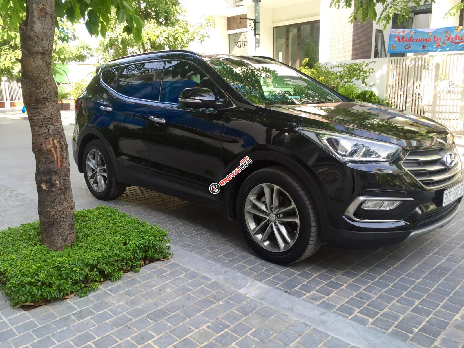 Bán Santa Fe 2.2L CRDI máy dầu, sản xuất 2017 đăng ký 11/2017 bản đủ đồ đẹp hết nấc-2