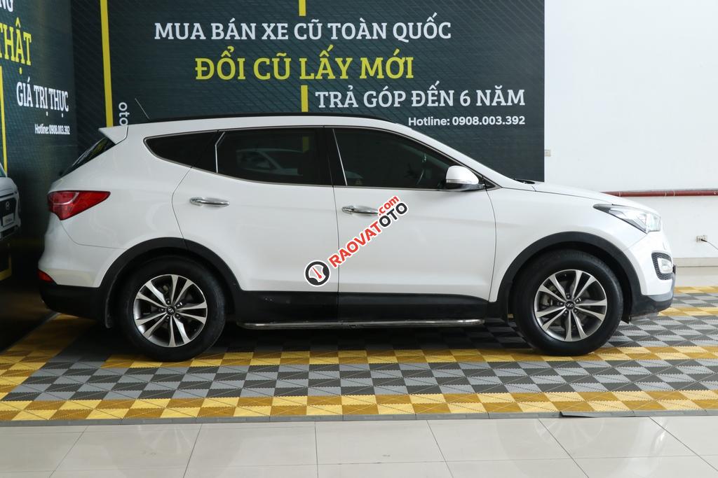 Bán ô tô Hyundai Santa Fe 2.4AT 2WD 7 chỗ đời 2015, màu trắng-8