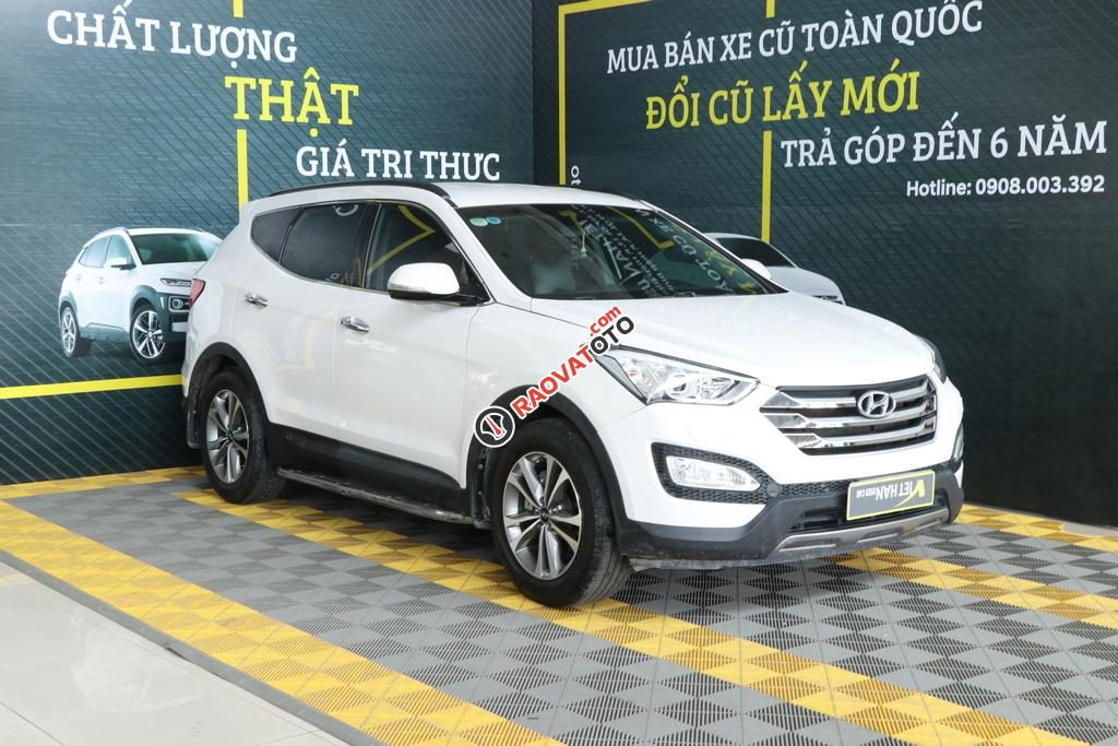 Bán ô tô Hyundai Santa Fe 2.4AT 2WD 7 chỗ đời 2015, màu trắng-9