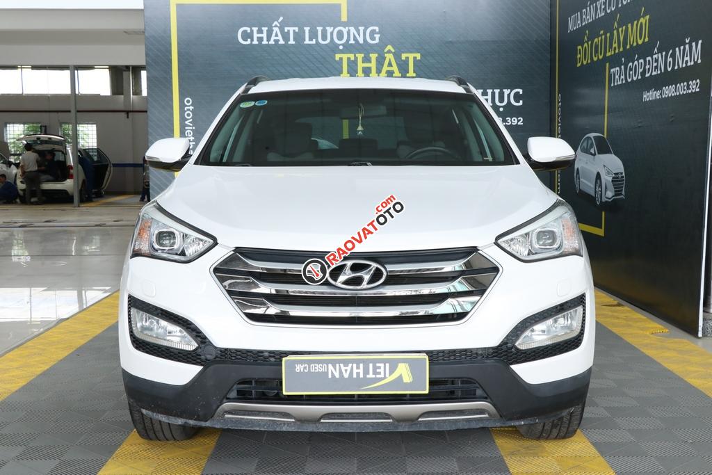 Bán ô tô Hyundai Santa Fe 2.4AT 2WD 7 chỗ đời 2015, màu trắng-11