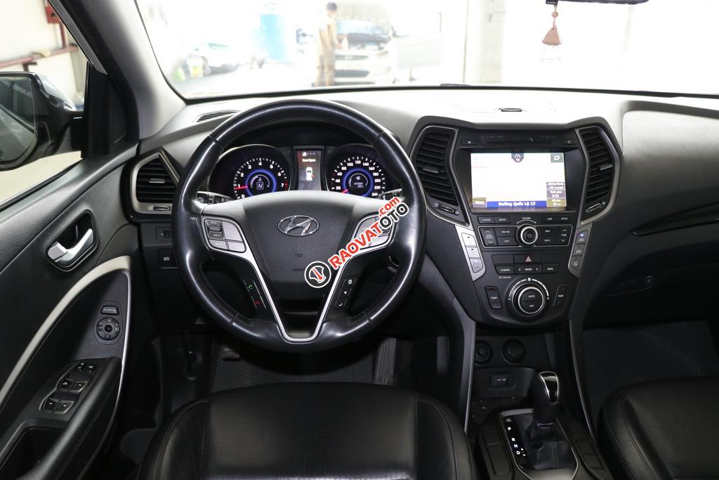 Bán ô tô Hyundai Santa Fe 2.4AT 2WD 7 chỗ đời 2015, màu trắng-4