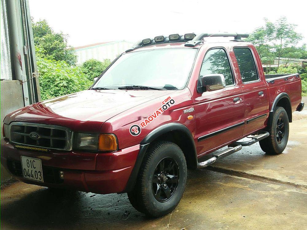 Bán lại xe Ford Ranger 2001, màu đỏ, hai cầu máy dầu-0