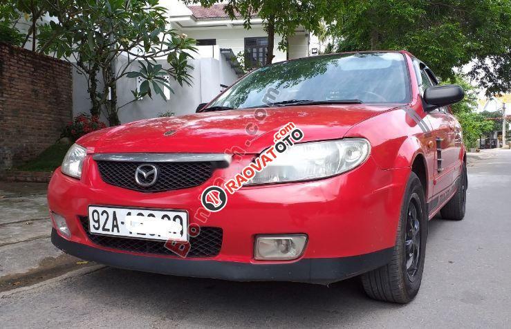 Bán Mazda 323 GLX 2003, màu đỏ, xe gia đình-1