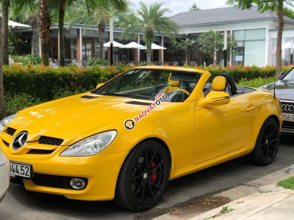 Bán Mercedes SLK350 2008, màu vàng, nhập khẩu-9