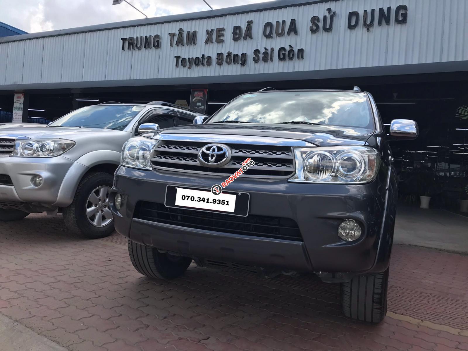 Bán Fortuner G 2012, màu xám, máy dầu, số sàn, xe đẹp, giảm ngay 40tr chốt nhanh lẹ-2