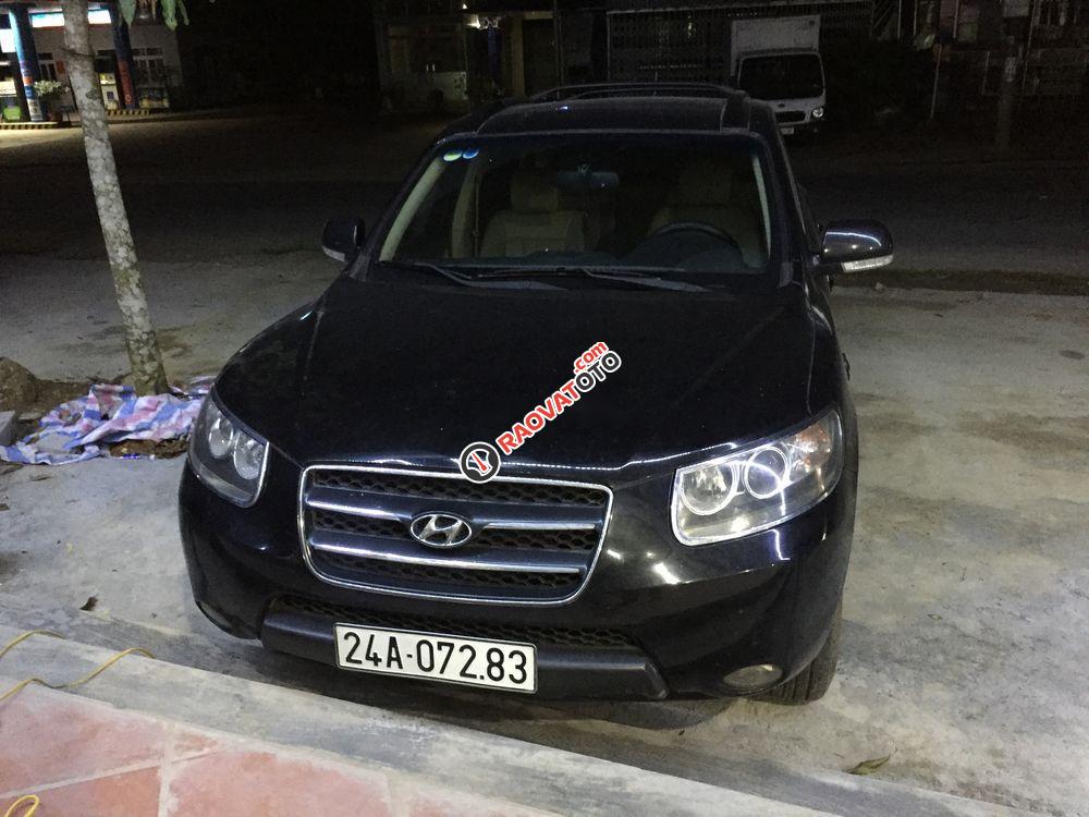 Gia đình bán Hyundai Santa Fe MLX đời 2008, màu đen-1