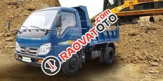 Giá xe Ben Thaco FD250. E4 tải trọng 2,49 tấn Trường Hải 2.1m3 ở Hà Nội. LH: 098.253.6148-0