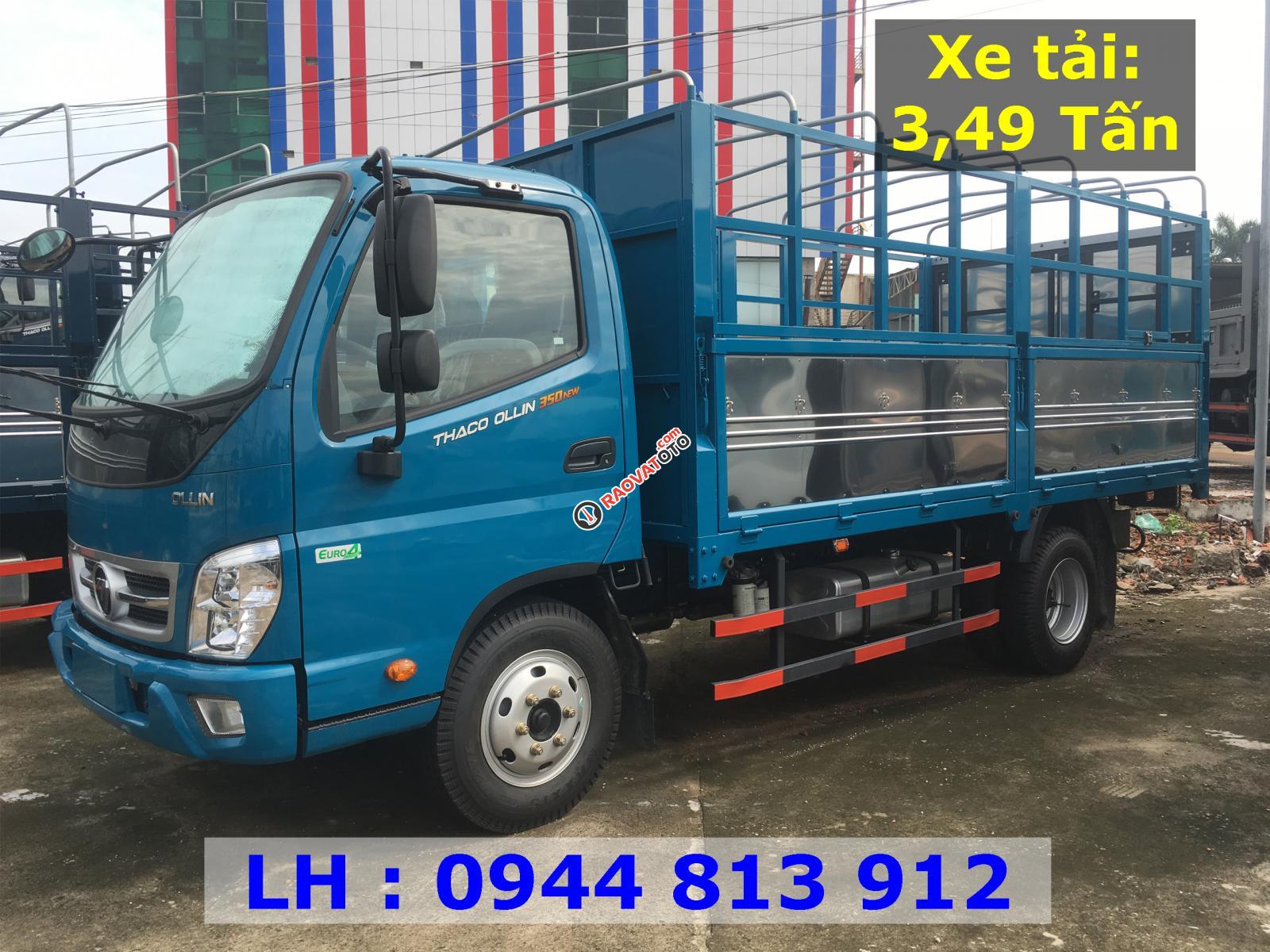 Bán xe tải 3,5 tấn - Thaco Ollin350 E4, trả trước 140 triệu nhận xe ngay -7