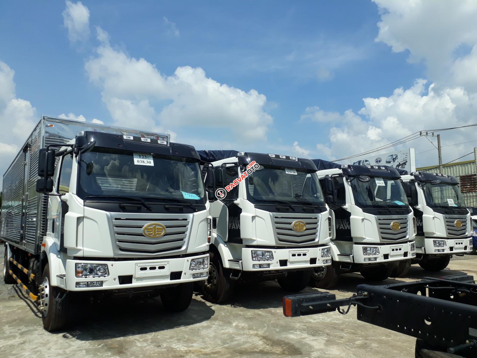 Bán xe tải FAW 8 tấn thùng dài 9m7 chuyên chở hàng cồng kềnh-1
