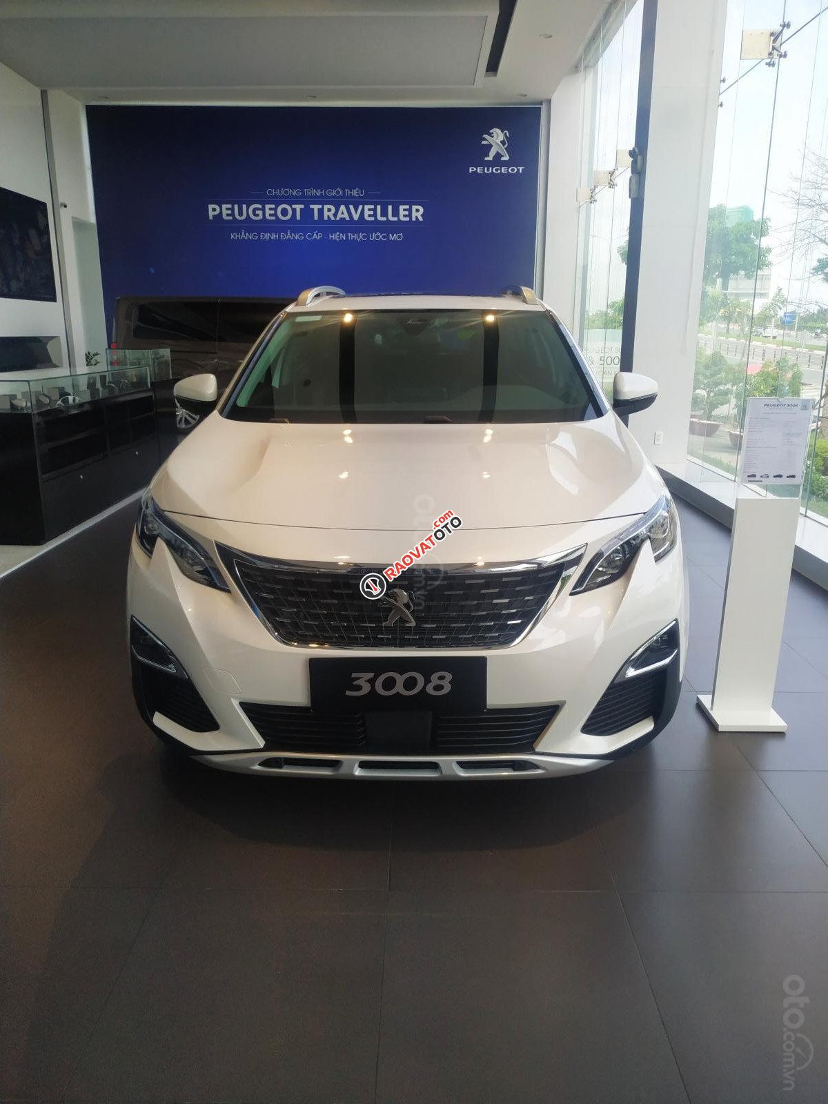 Bán Peugeot 3008 1.6AT sản xuất 2019, màu trắng nhập khẩu, giá chỉ 1 tỷ 199 triệu đồng-0