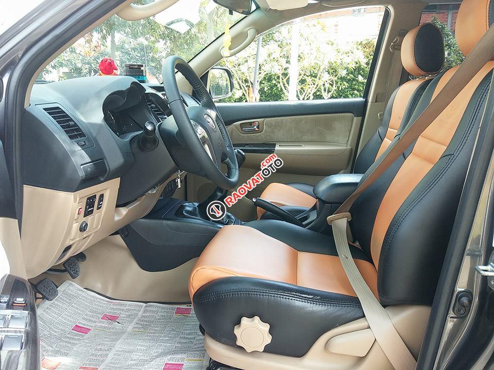 Bán Toyota Fortuner 2016, số sàn, máy dầu, màu xám chì xe rất đẹp-4