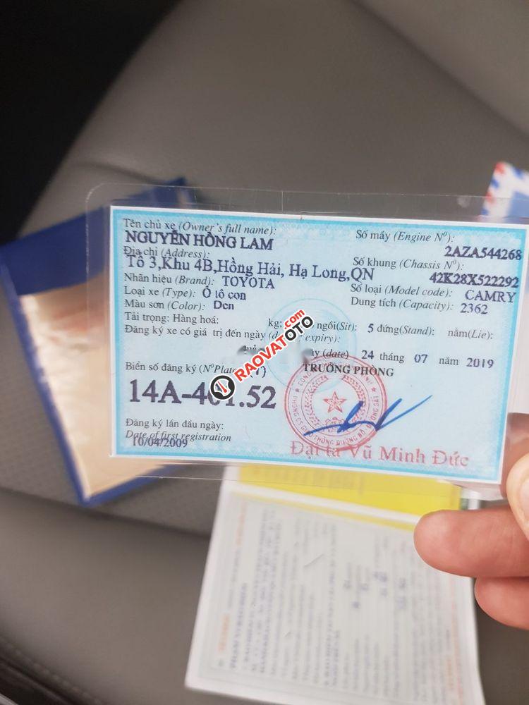 Bán Toyota Camry 2.4 năm sản xuất 2008, màu đen, nhập khẩu-4