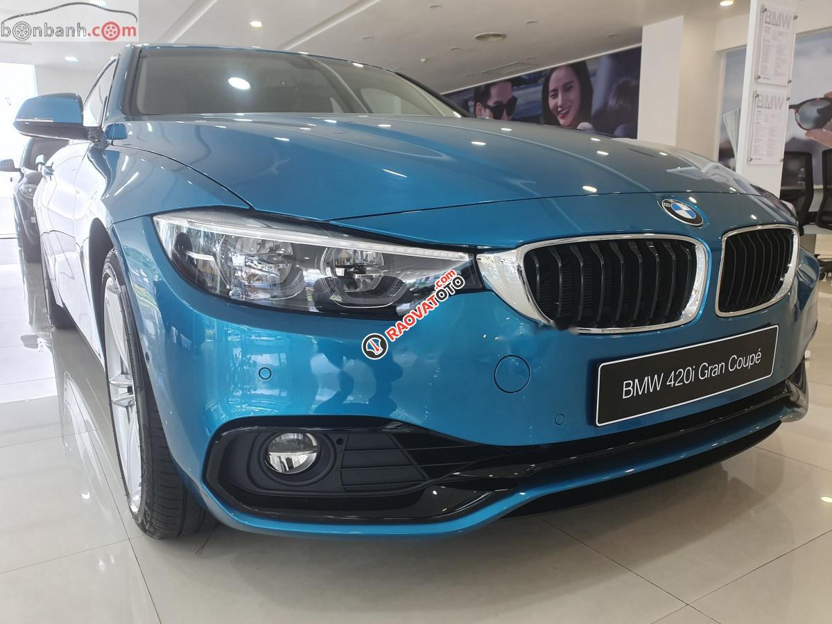 Cần bán BMW 4 Series 420i Gran sản xuất 2018, màu xanh lam, xe nhập-0