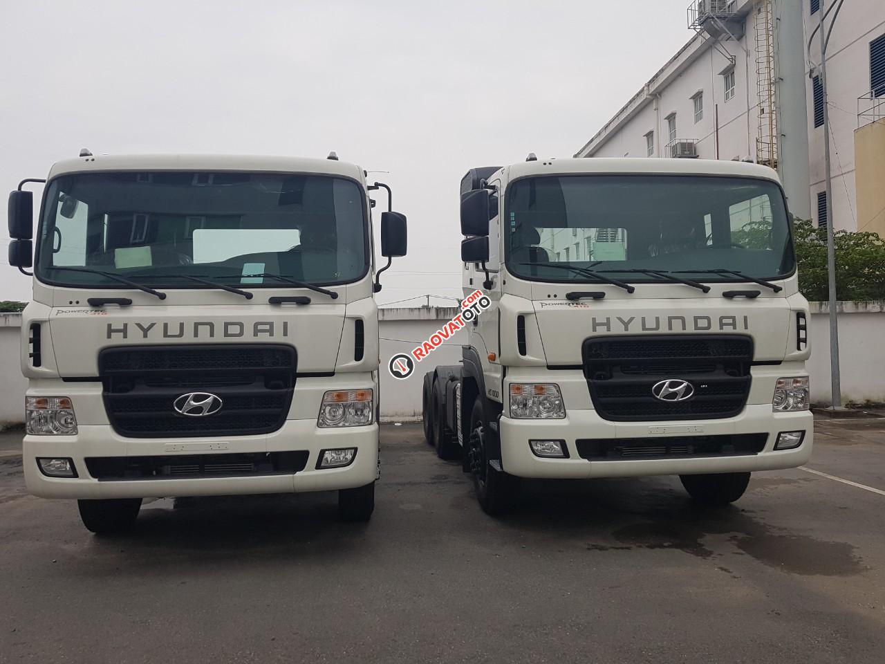 Bán đầu kéo Hyundai HD1000 sản xuất 2019, màu trắng, xe nhập giao ngay-2