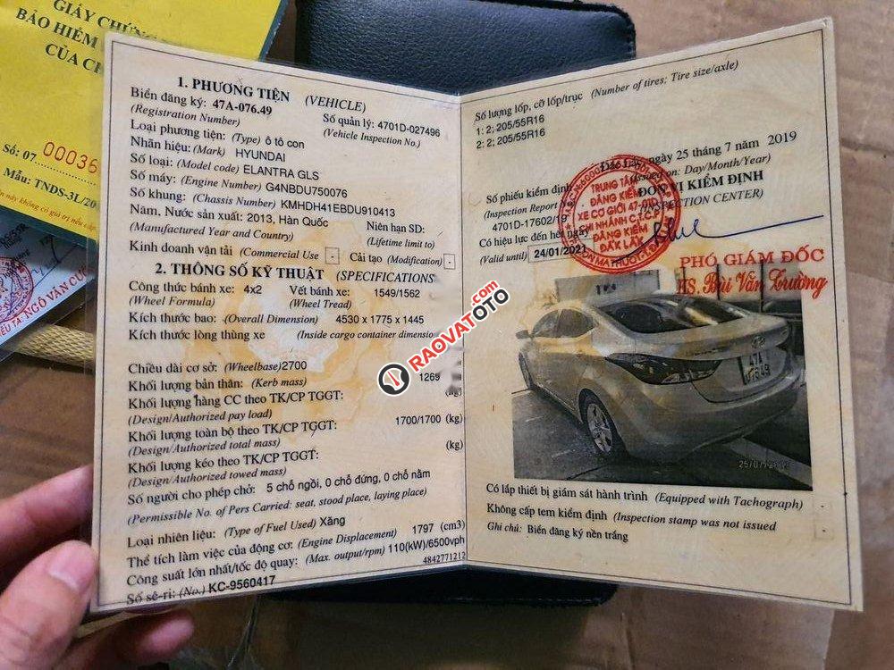 Bán Hyundai Elantra 1.8AT sản xuất năm 2013, màu bạc, xe nhập chính chủ, giá 565tr-3