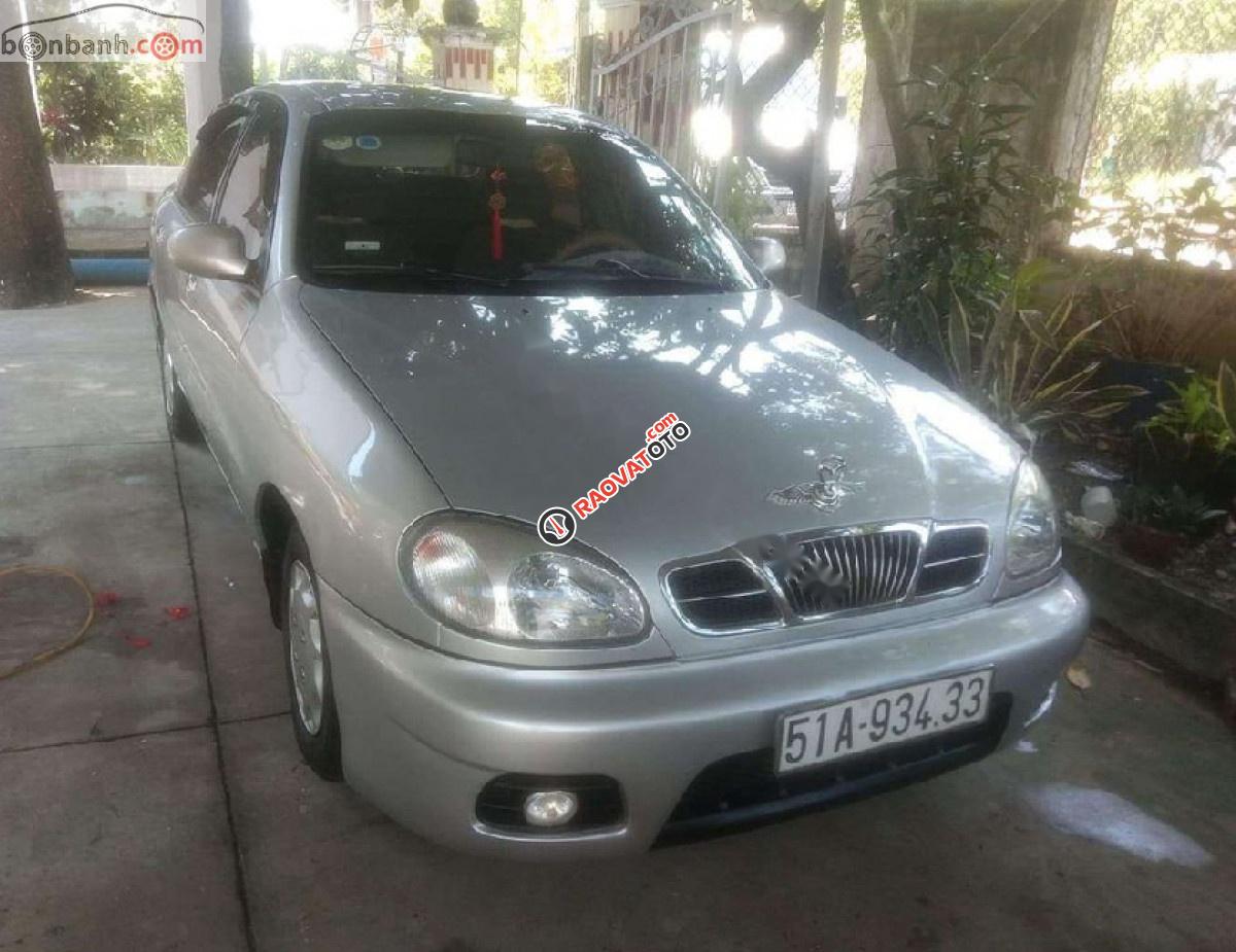 Bán xe Daewoo Lanos SX sản xuất 2002, màu bạc-3