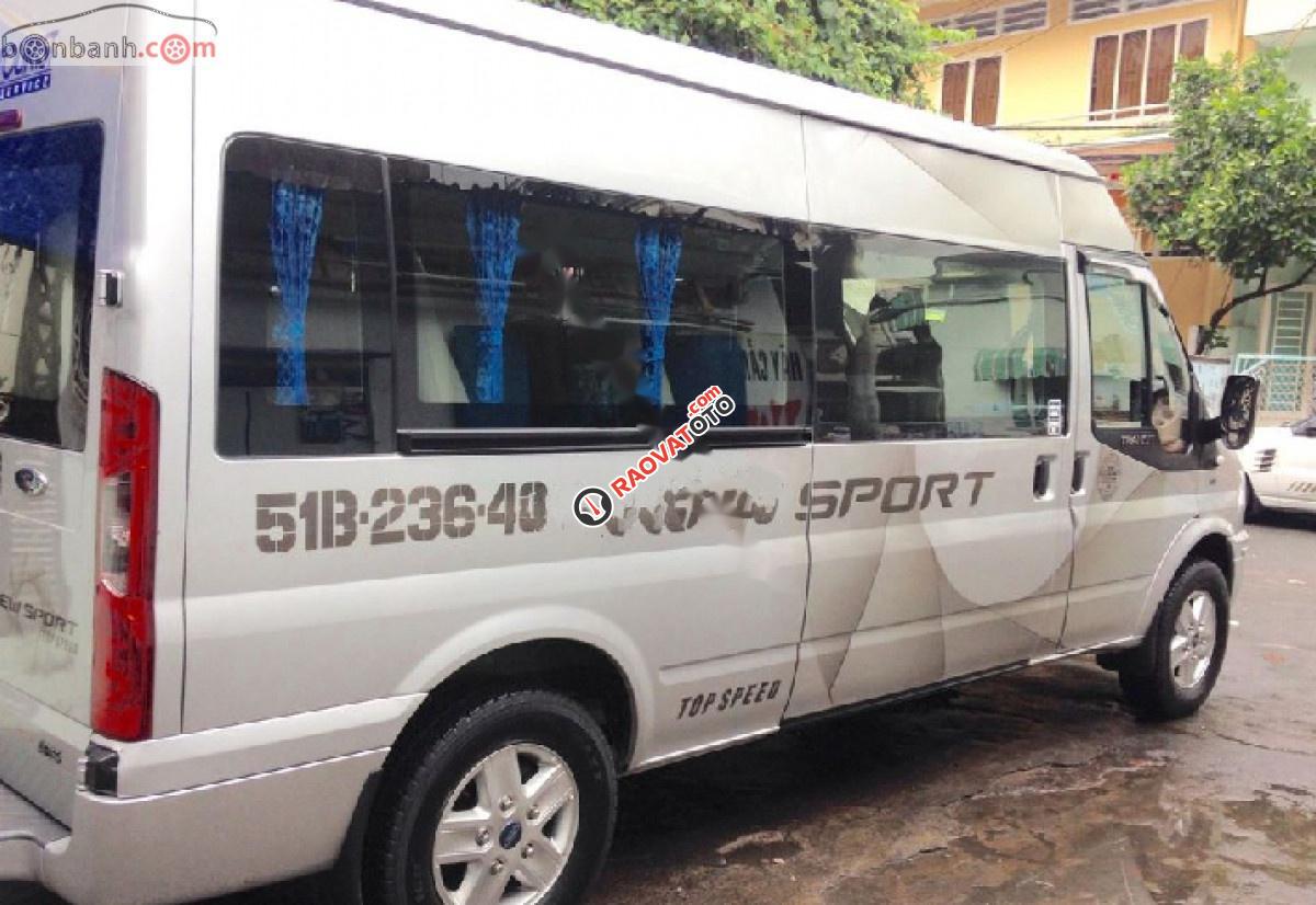 Bán Ford Transit Luxury đời 2017, màu bạc-2