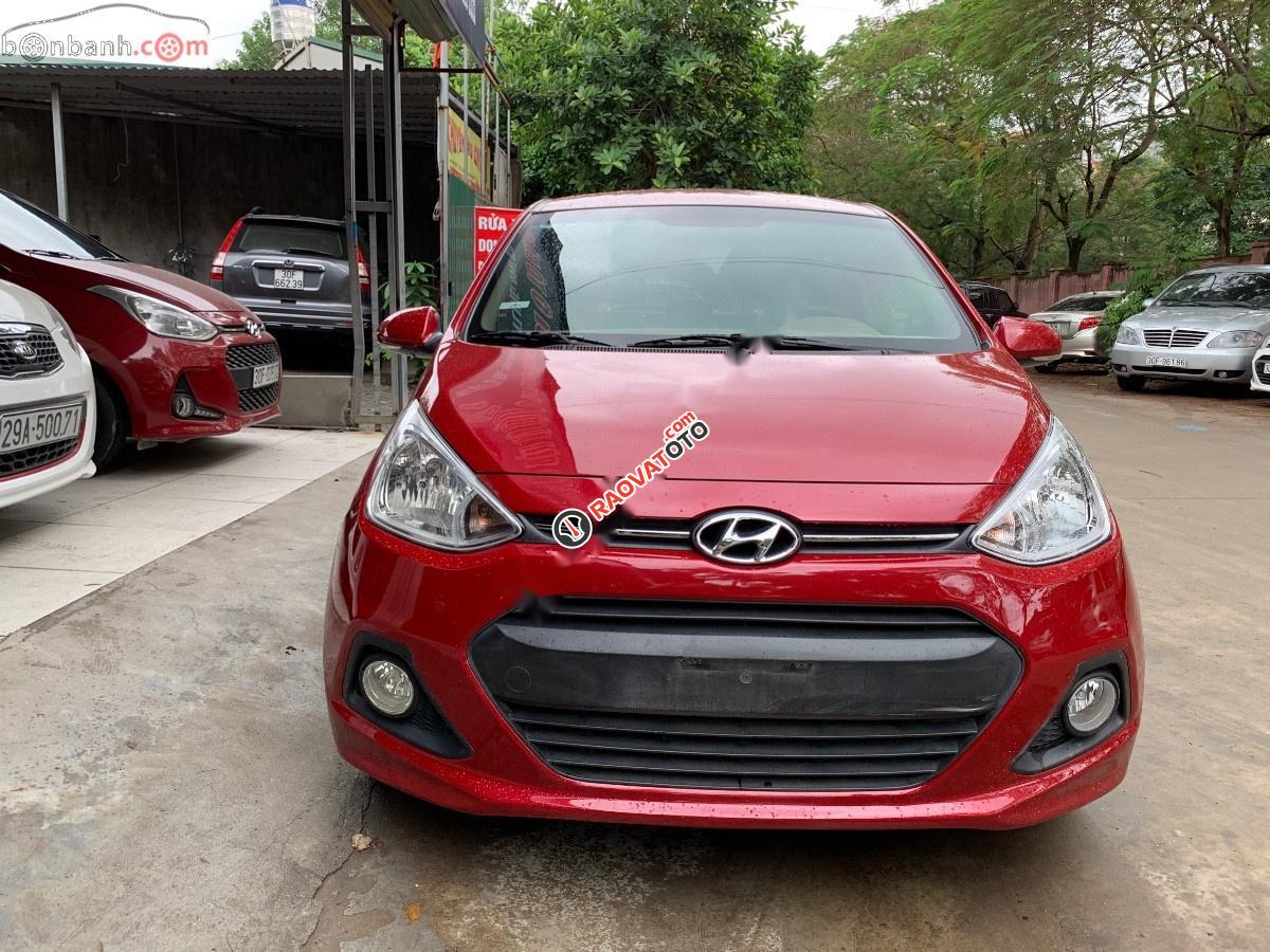 Bán Hyundai Grand i10 1.0 AT đời 2016, màu đỏ, nhập khẩu -1