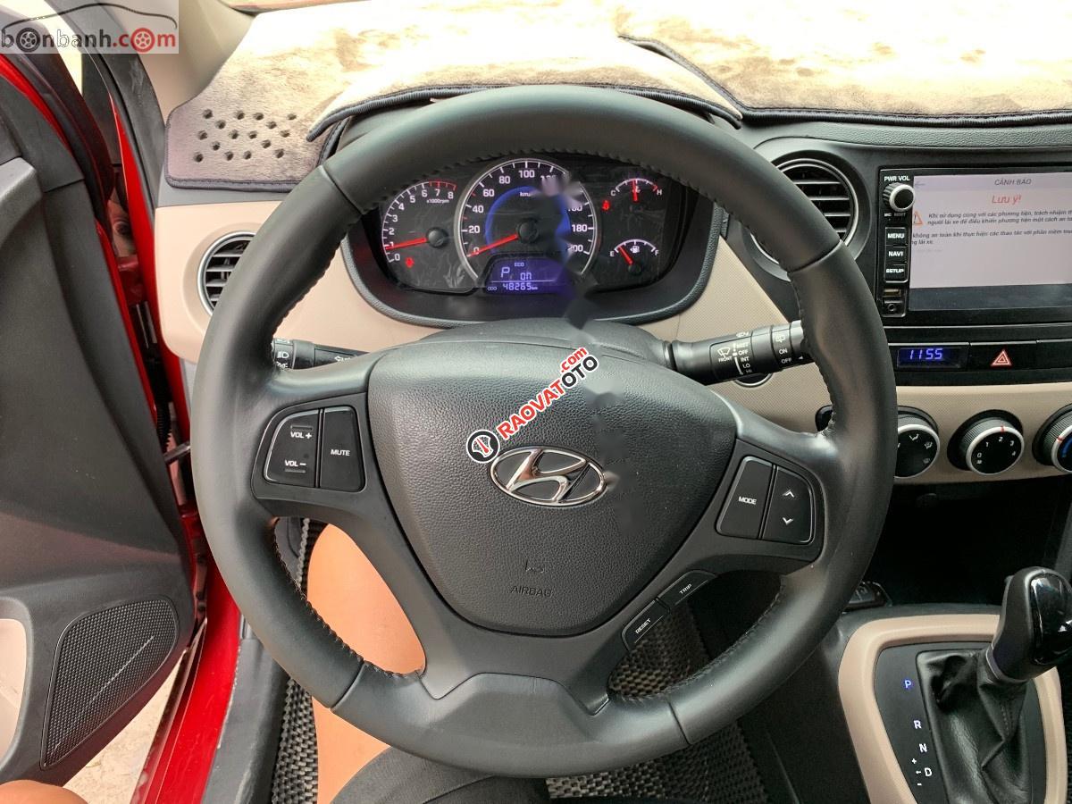 Bán Hyundai Grand i10 1.0 AT đời 2016, màu đỏ, nhập khẩu -3
