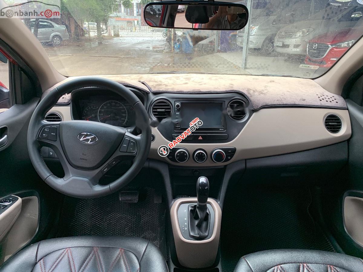 Bán Hyundai Grand i10 1.0 AT đời 2016, màu đỏ, nhập khẩu -4